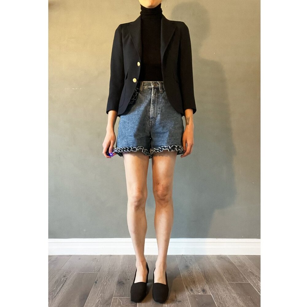 Navy Brooks Brothers Cropped Blazer - Boys/Womens Size XXS/XS